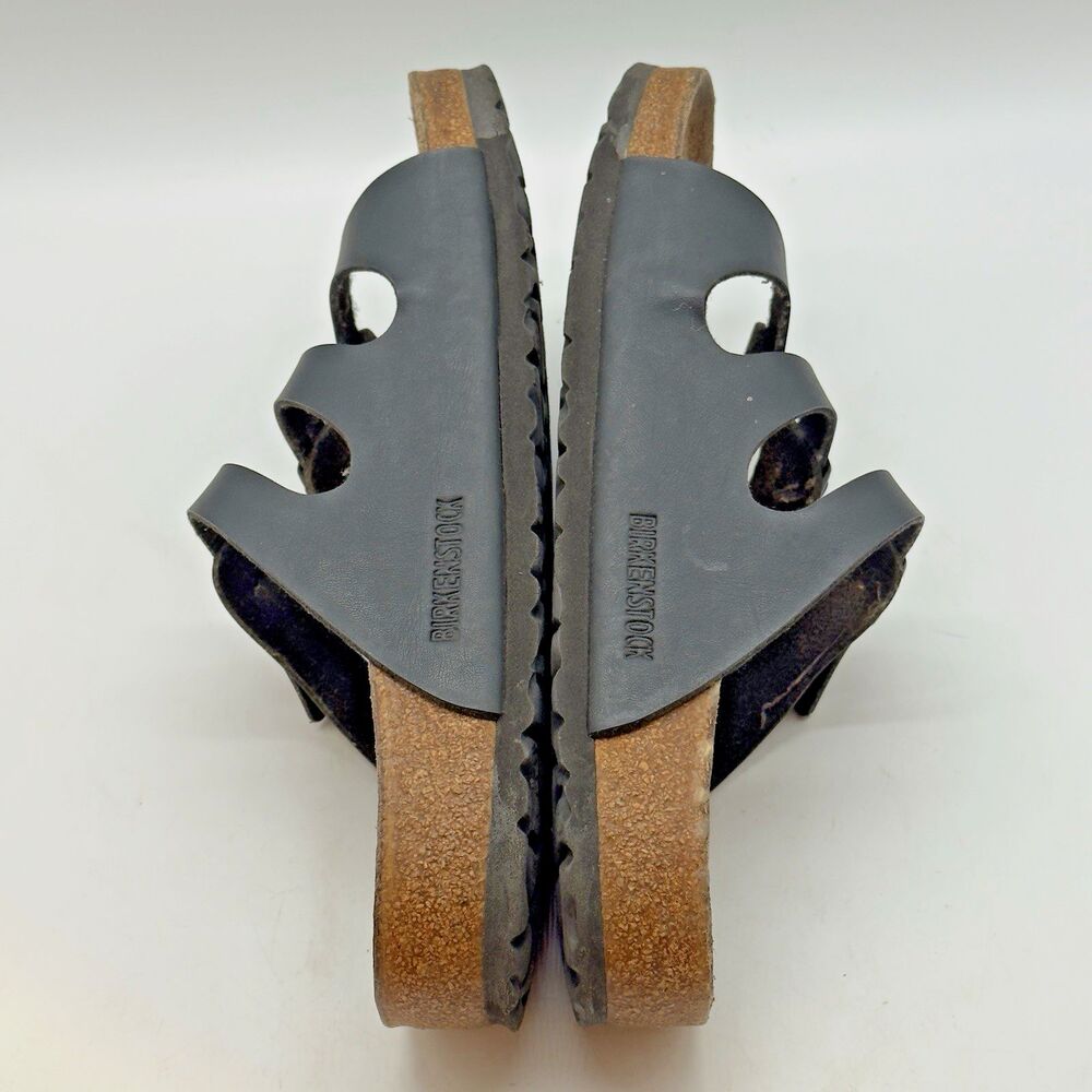Birkenstock Florida Soft Footbed Sandal EU 40 W 9 - M 7 Black Triple Strap Slide - Picture 7 of 12